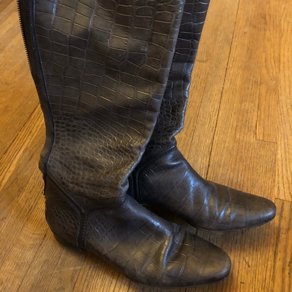 Cole Haan crocodile print boots - Picture 2 of 5
